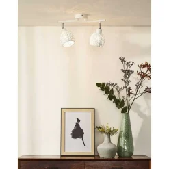 Spot De Plafond Lucide Tahar Blanc, 2 Lumieres