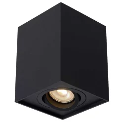 Spot De Plafond Lucide Tube Noir, 1 Lumiere