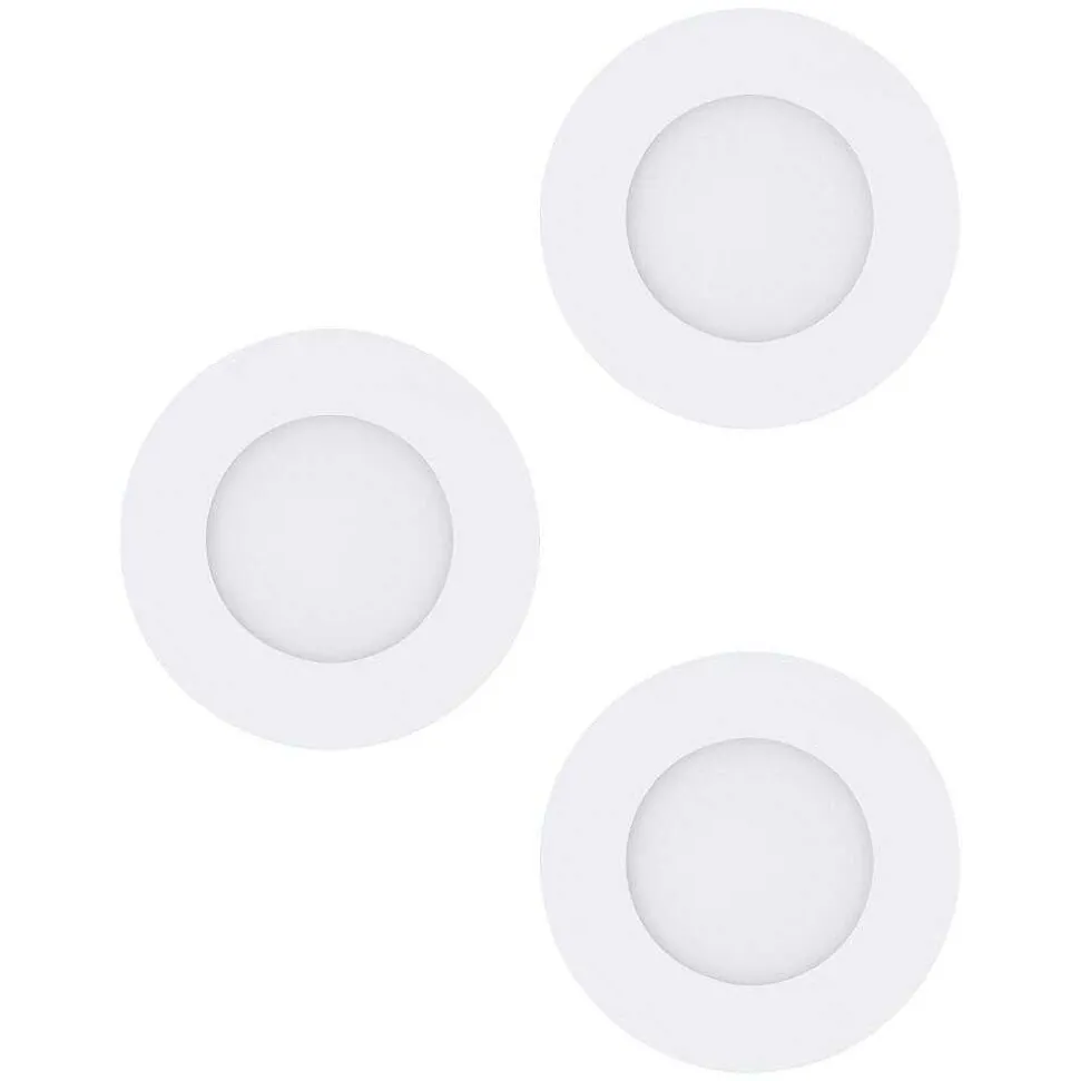 Spot Encastrable Eglo Fueva Led Blanc, 3 Lumieres