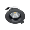 Spot Encastrable Eglo Saliceto Led Noir, 1 Lumiere