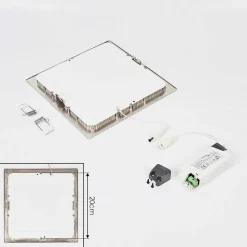 Spot Encastrable Finsrud Led Nickel Mat, 1 Lumiere