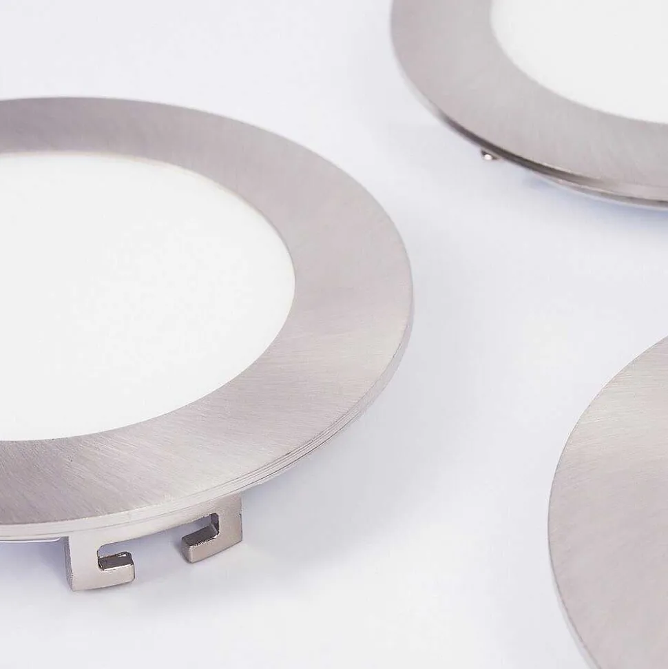 Spot Encastrable Finsrud Led Nickel Mat, 1 Lumiere