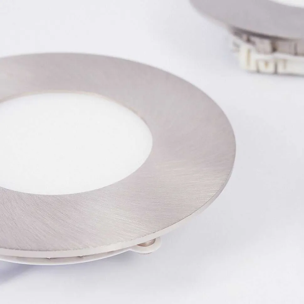 Spot Encastrable Finsrud Led Nickel Mat, 1 Lumiere