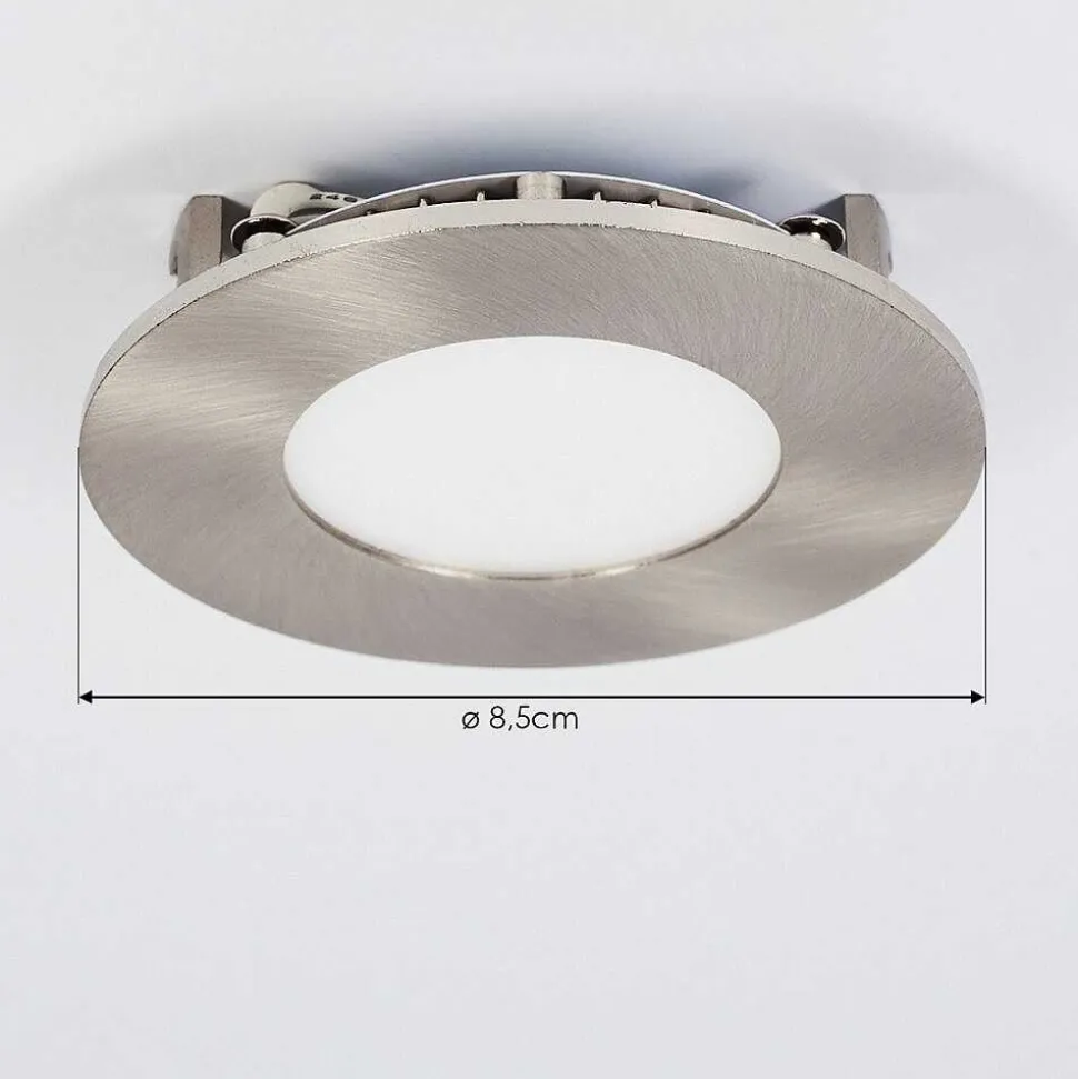 Spot Encastrable Finsrud Led Nickel Mat, 1 Lumiere