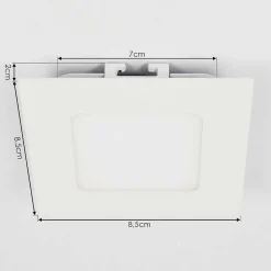 Spot Encastrable Finsrud Led Blanc, 1 Lumiere