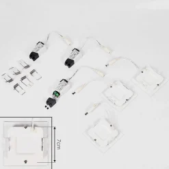 Spot Encastrable Finsrud Led Blanc, 1 Lumiere