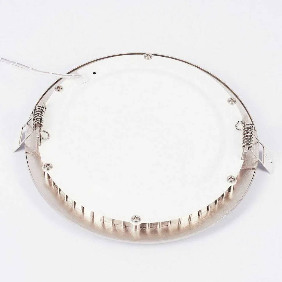 Spot Encastrable Finsrud Led Nickel Mat, 1 Lumiere, Telecommandes, Changeur De Couleurs