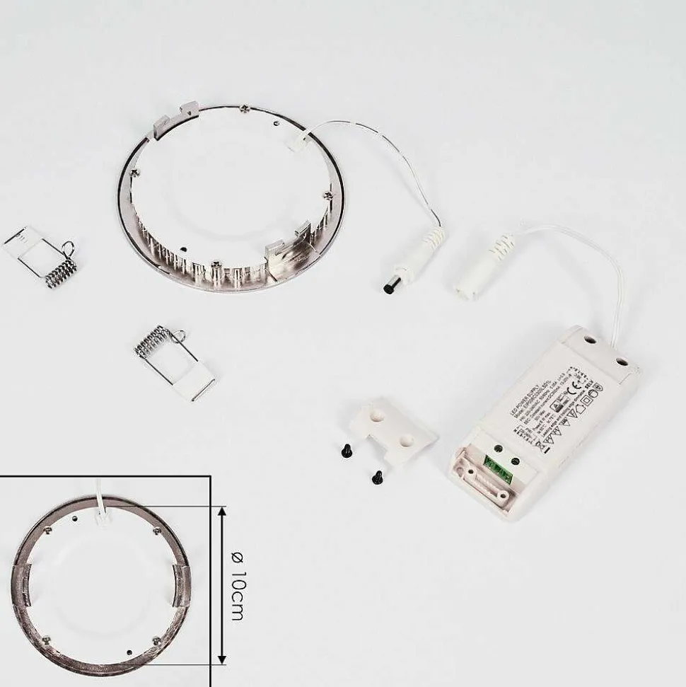 Spot Encastrable Finsrud Led Nickel Mat, 1 Lumiere