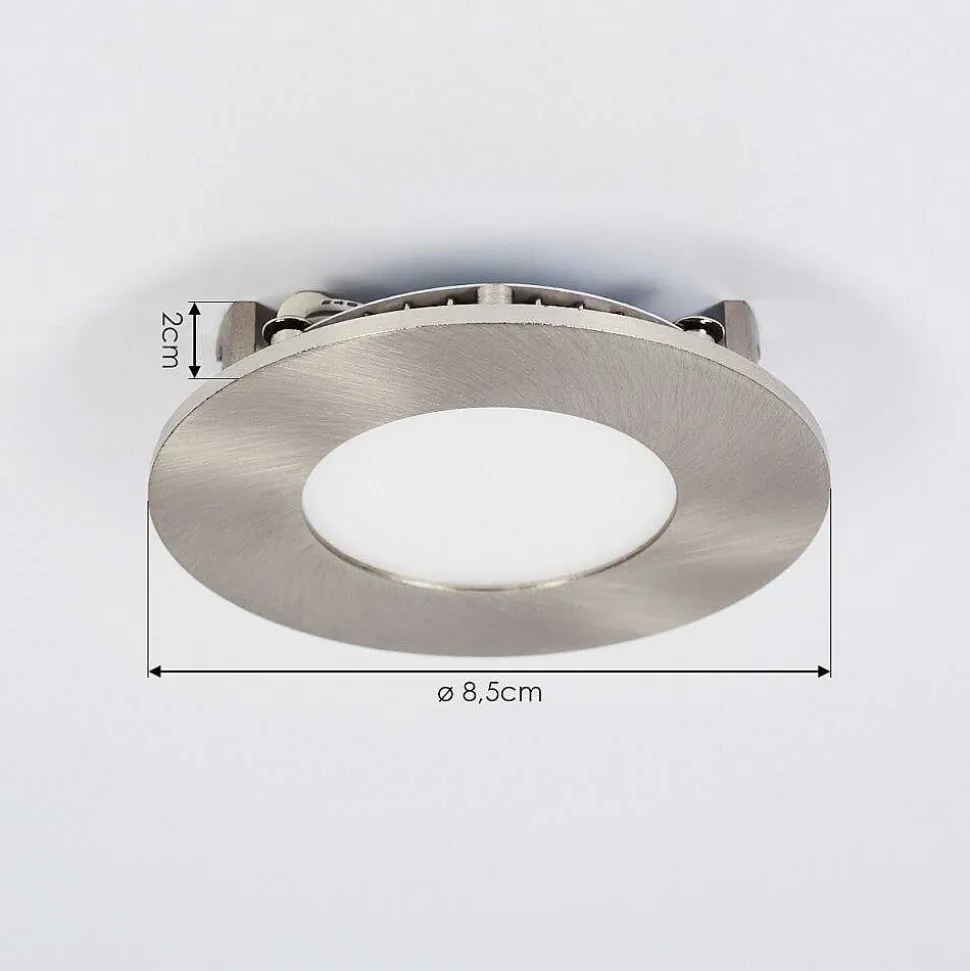 Spot Encastrable Finsrud Led Nickel Mat, 1 Lumiere