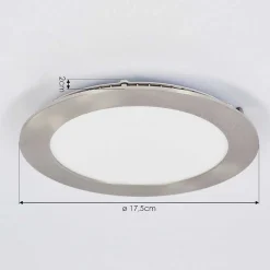 Spot Encastrable Finsrud Led Nickel Mat, 1 Lumiere