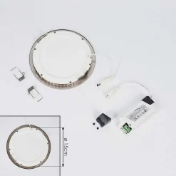 Spot Encastrable Finsrud Led Nickel Mat, 1 Lumiere