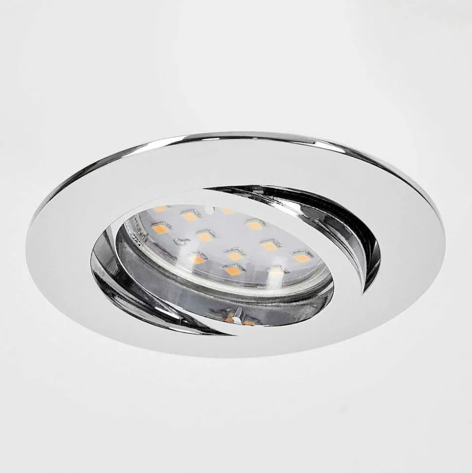 Spot Encastrable Kerrouan Led Chrome, 1 Lumiere