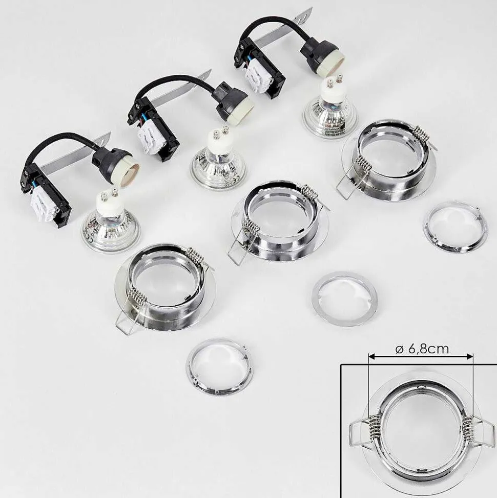 Spot Encastrable Kerrouan Led Chrome, 1 Lumiere