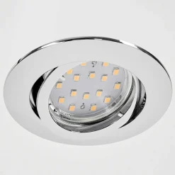 Spot Encastrable Kerrouan Led Chrome, 1 Lumiere