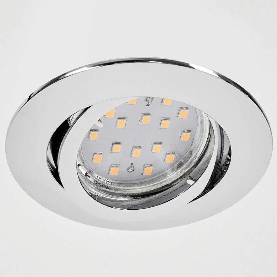 Spot Encastrable Kerrouan Led Chrome, 1 Lumiere