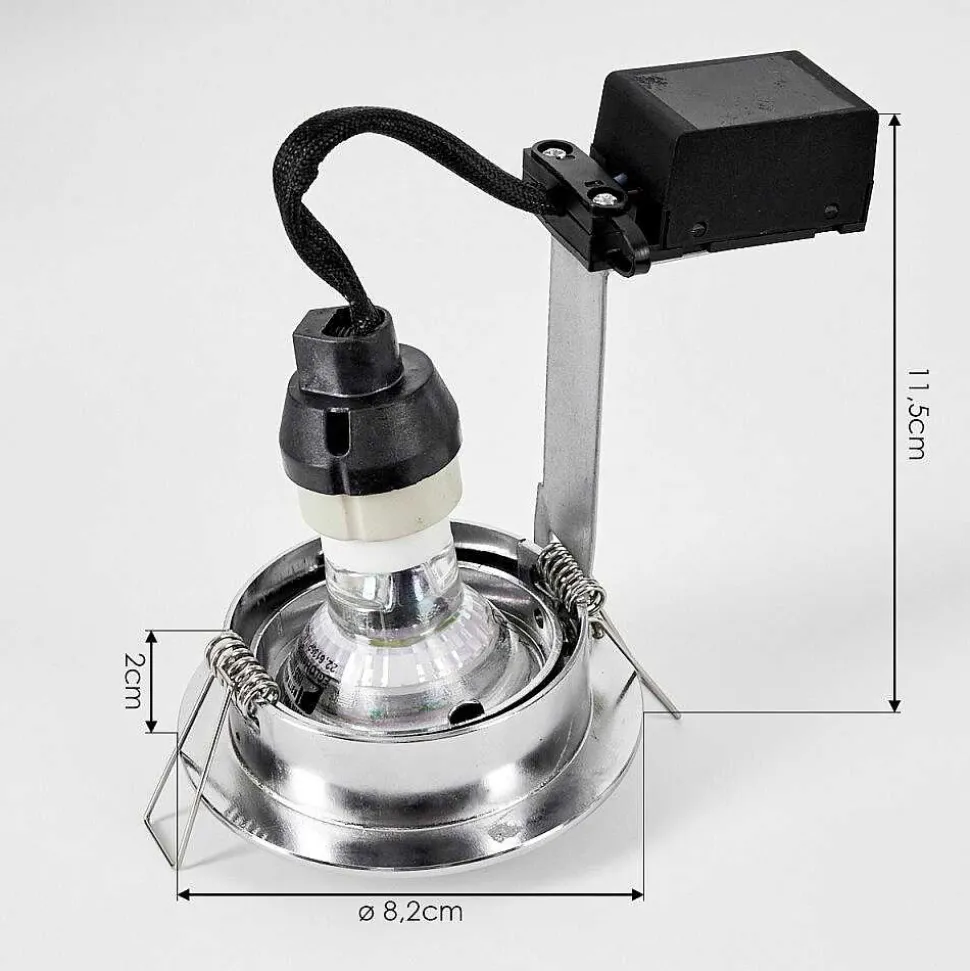 Spot Encastrable Kerrouan Led Chrome, 1 Lumiere