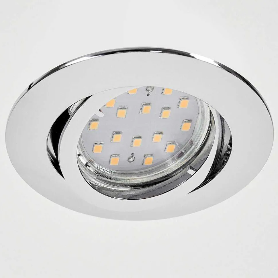 Spot Encastrable Kerrouan Led Chrome, 1 Lumiere