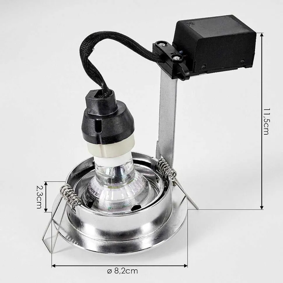 Spot Encastrable Kerrouan Led Chrome, 1 Lumiere