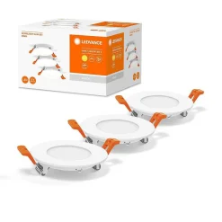 Spot Encastrable Ledvance Downlight Slim Blanc, 3 Lumieres