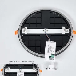 Spot Encastrable Pawcatuck Led Noir, Blanc, 1 Lumiere