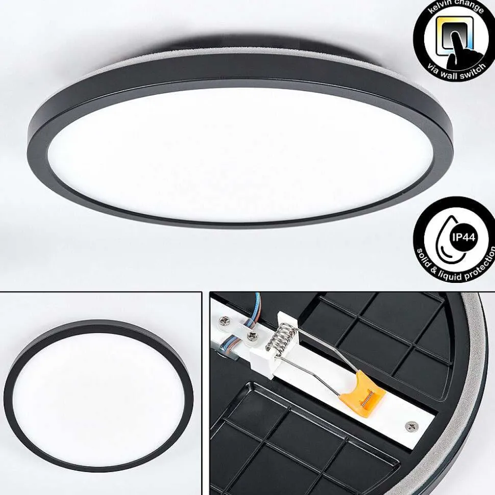 Spot Encastrable Pawcatuck Led Noir, Blanc, 1 Lumiere