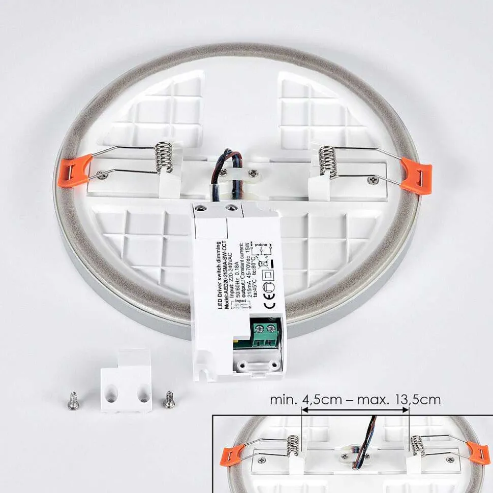 Spot Encastrable Pawcatuck Led Chrome, Blanc, 1 Lumiere