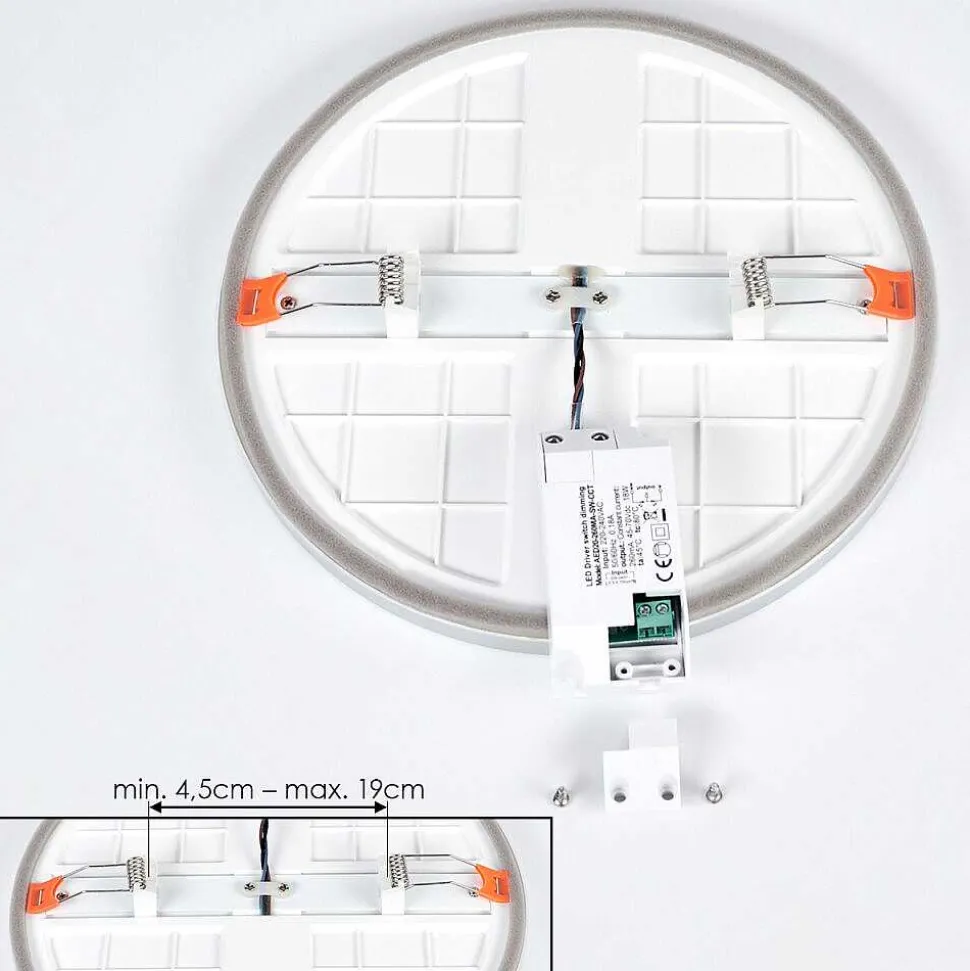 Spot Encastrable Pawcatuck Led Chrome, Blanc, 1 Lumiere