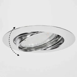 Spot Encastrable Vibersviller Led Chrome, 1 Lumiere