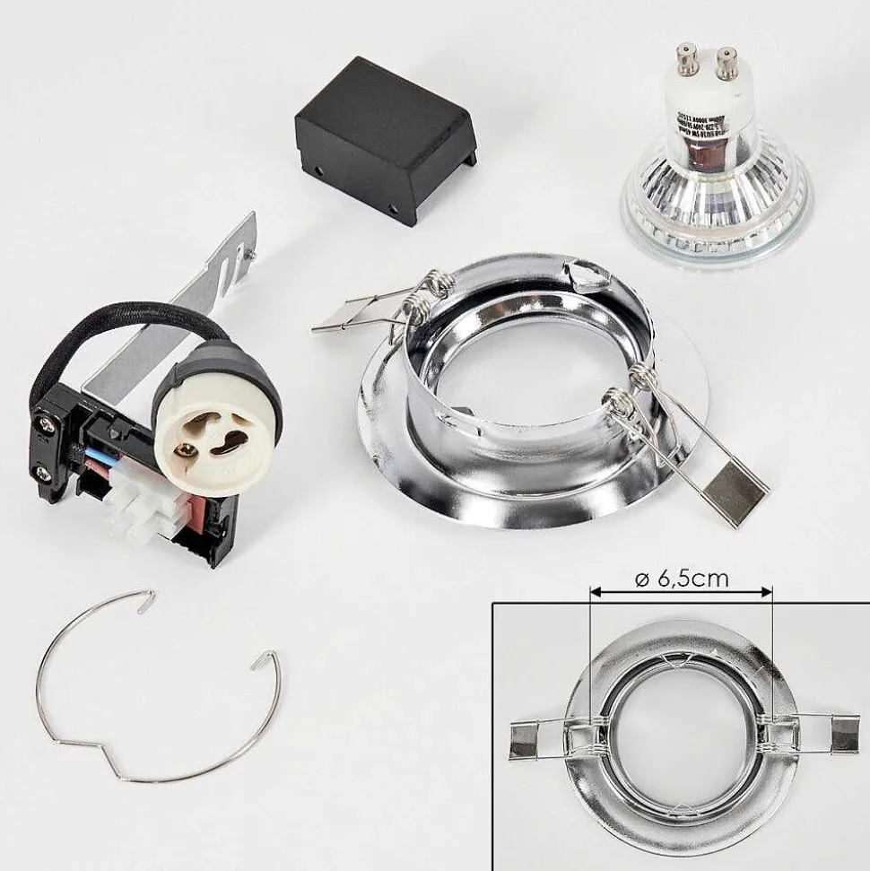 Spot Encastrable Vibersviller Led Chrome, 1 Lumiere