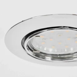 Spot Encastrable Vibersviller Led Chrome, 1 Lumiere