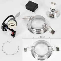 Spot Encastrable Vibersviller Led Chrome, 1 Lumiere