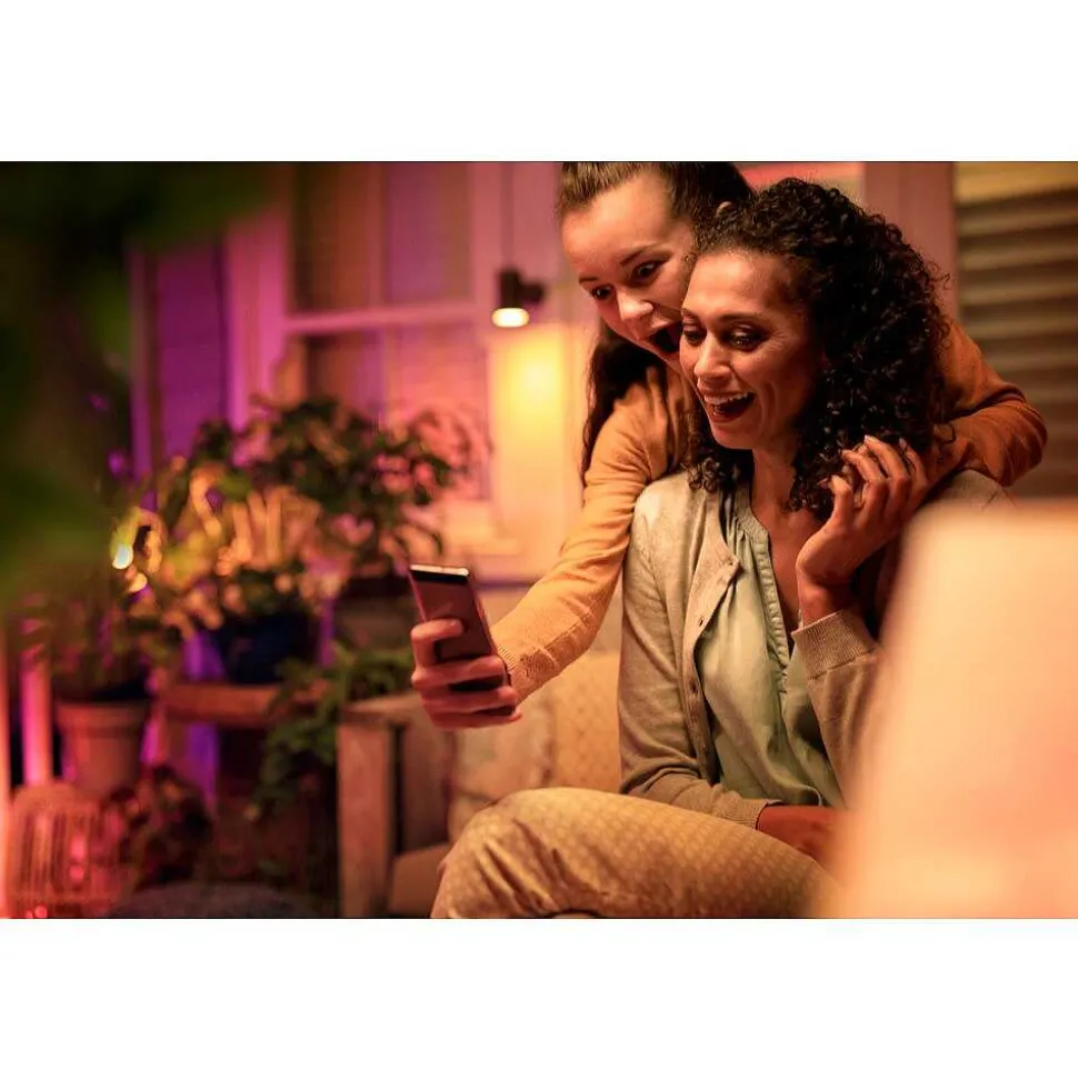 Spot, Set D'Extension Philips Hue Ambiance White & Color Waca Lily Led Noir, 1 Lumiere, Changeur De Couleurs