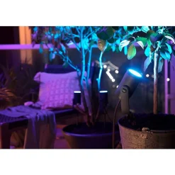 Spot, Set D'Extension Philips Hue Ambiance White & Color Waca Lily Led Noir, 1 Lumiere, Changeur De Couleurs