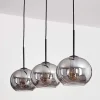 Suspension - Verre Apedo Fume, 3 Lumieres
