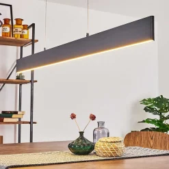 Suspension Aduard Led Anthracite, 2 Lumieres