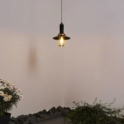 Suspension Anaheim Led Cuivre, Noir, 1 Lumiere