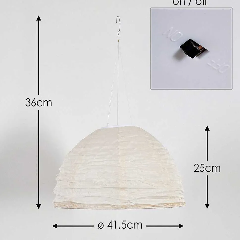 Suspension Augusta Led Creme, 1 Lumiere