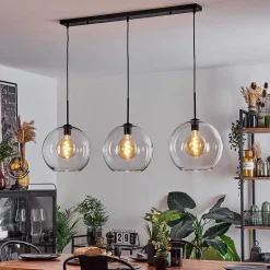 Suspension Boules 30 Cm Koyoto Clair, 3 Lumieres