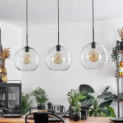 Suspension Boules 30 Cm Koyoto Clair, 3 Lumieres