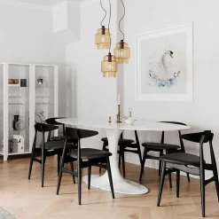 Suspension By Rydens Ebbot Noir, 3 Lumieres