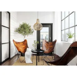 Suspension By Rydens Granada Bois Clair, Noir, 1 Lumiere