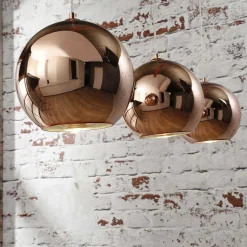 Suspension Cattenscop Cuivre, 3 Lumieres