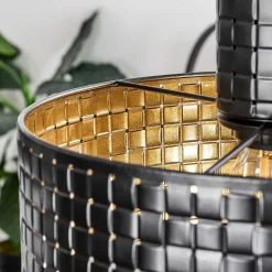 Suspension Chabian Brun, Couleur Bois, Noir, 3 Lumieres