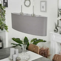 Suspension Domnom Nickel Mat, 2 Lumieres