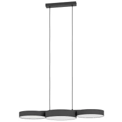 Suspension Eglo Barbano-Z Led Noir, 3 Lumieres
