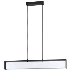 Suspension Eglo Valdelagrano-Z Led Noir, 1 Lumiere, Changeur De Couleurs