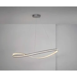 Suspension Escale Infinity Led Nickel Mat, 1 Lumiere