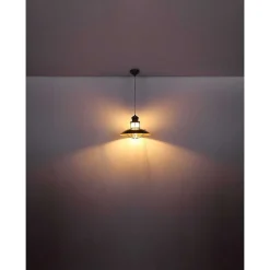 Suspension Globo Badalona Brun, 1 Lumiere