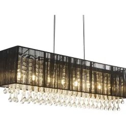 Suspension Globo Bagana Led Chrome, 8 Lumieres