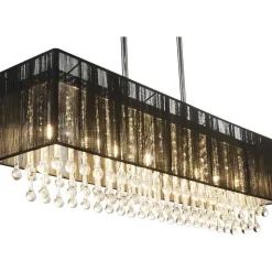 Suspension Globo Bagana Led Chrome, 8 Lumieres